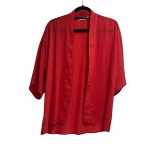 NY & Company | EUC Open Front Cardigan with Studded Sleeve Detail